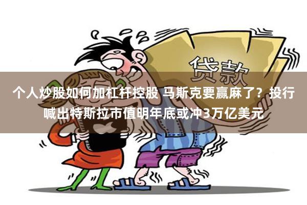 个人炒股如何加杠杆控股 马斯克要赢麻了？投行喊出特斯拉市值明年底或冲3万亿美元